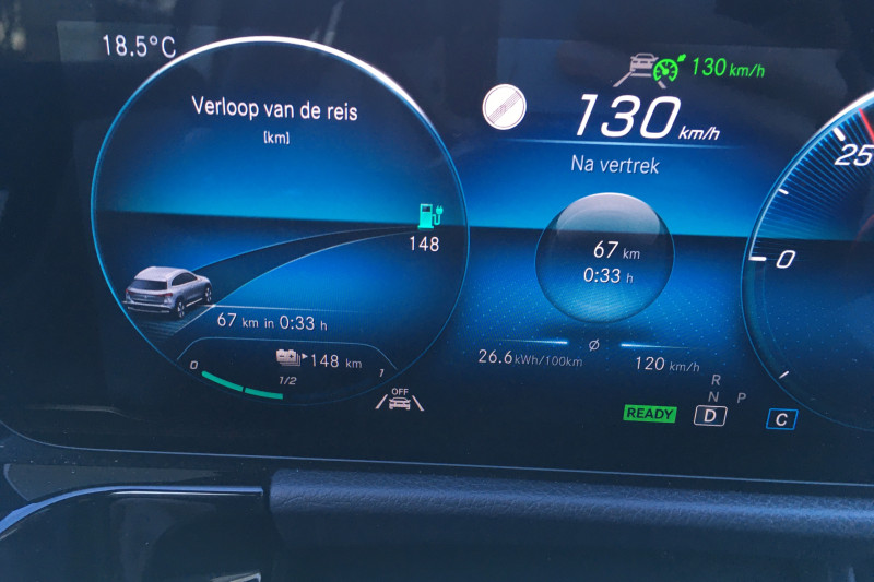 Mercedes EQA 250: range measured at 130 and 100 km / h